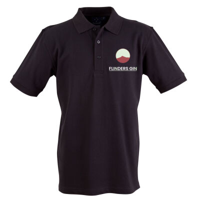 Flinders Gin Black Polo - Double Logo Thumbnail
